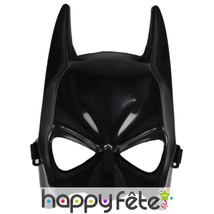Masque facial de Batman noir, adulte