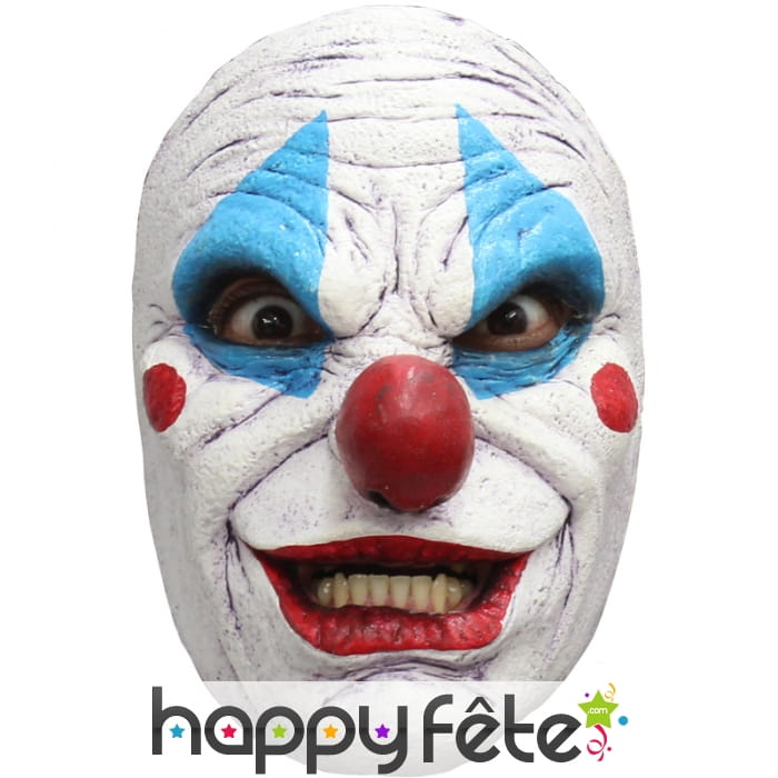 Masque facial de clown tueur en latex