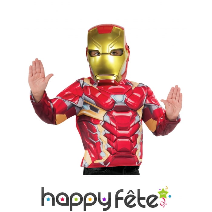 Masque facial de Iron Man pour enfant
