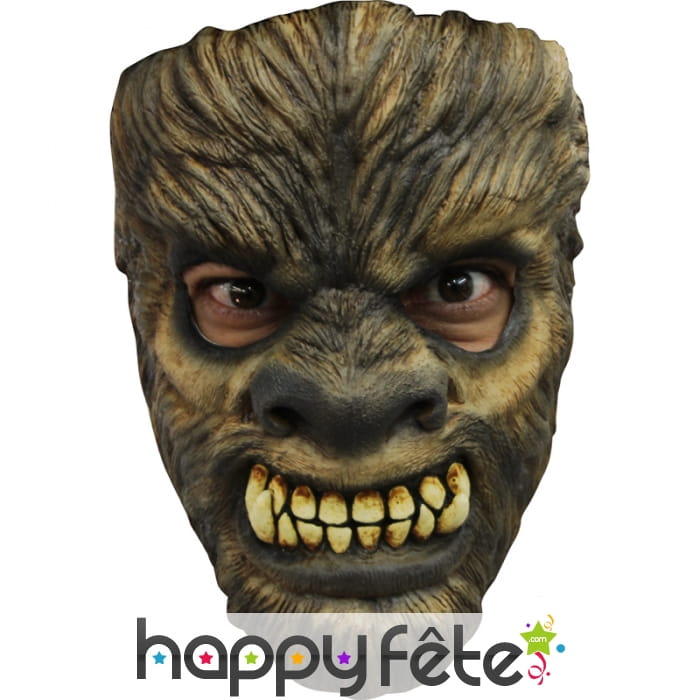 Masque facial de loup garou, en latex