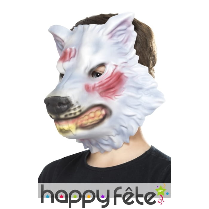 Masque facial de loup pour enfant