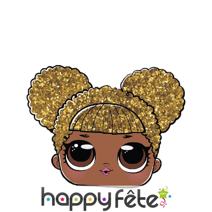 Masque facial de Queen pour enfant, LOL Surprise