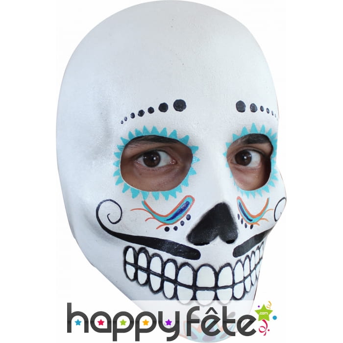 Masque facial Dia de los Muertos pour homme