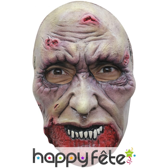 Masque faciale de zombie en latex