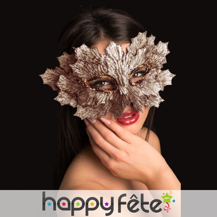 Masque feuille ivoire