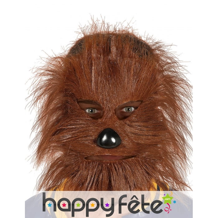 Masque facial loup garou poils ébouriffés adulte