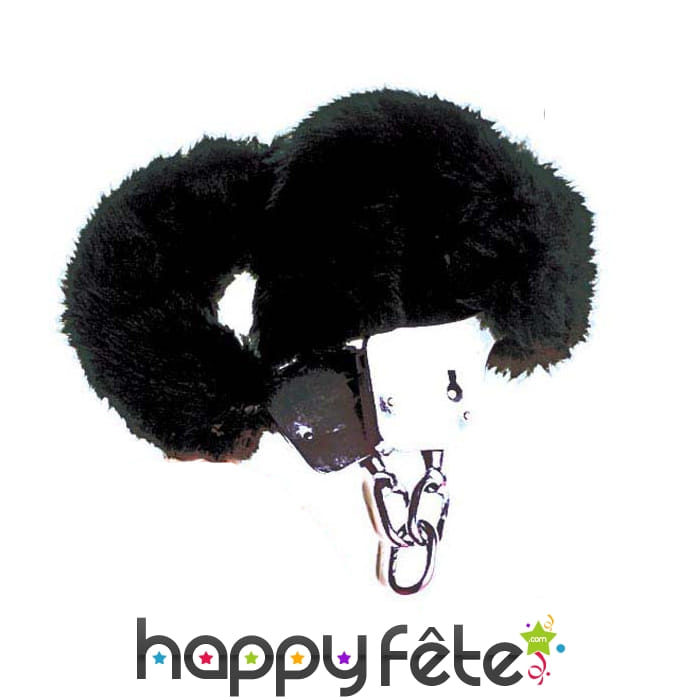Menottes froufrous noir