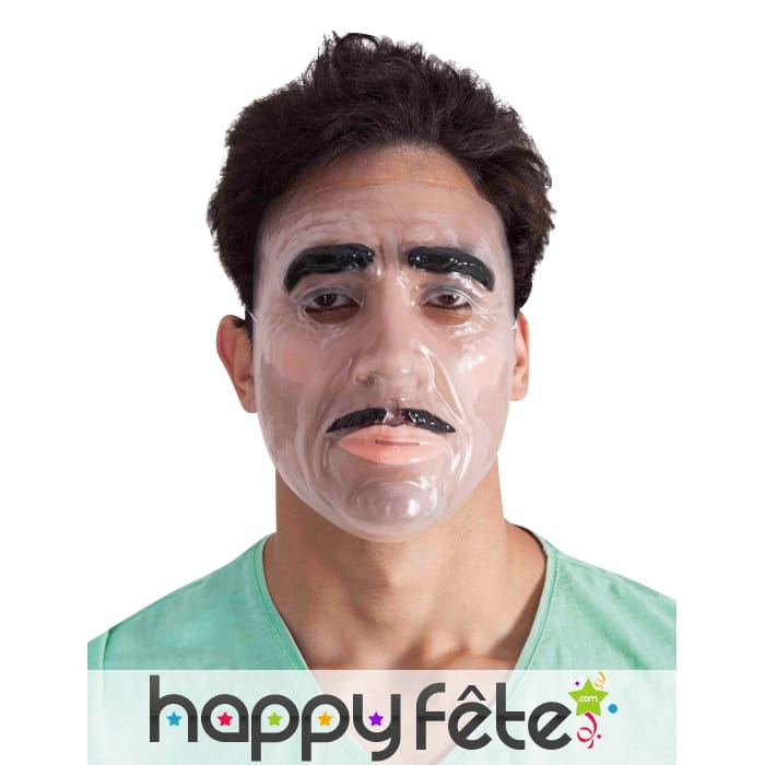 Masque facial transparent pour homme