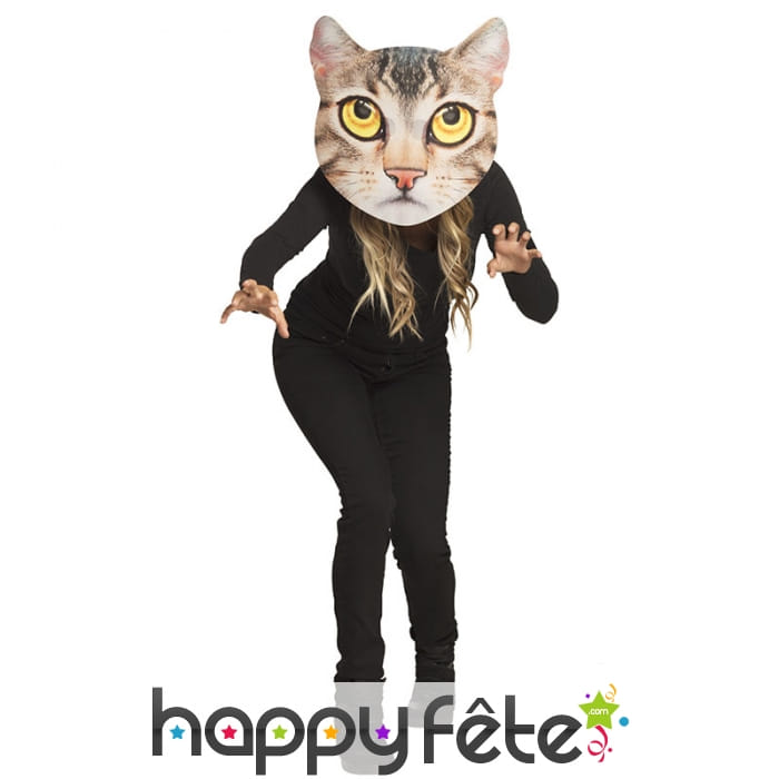 Masque géant de chat pour adulte
