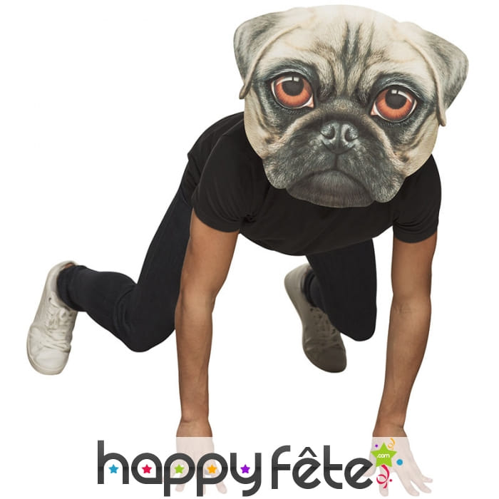 Masque géant de chien pour adulte