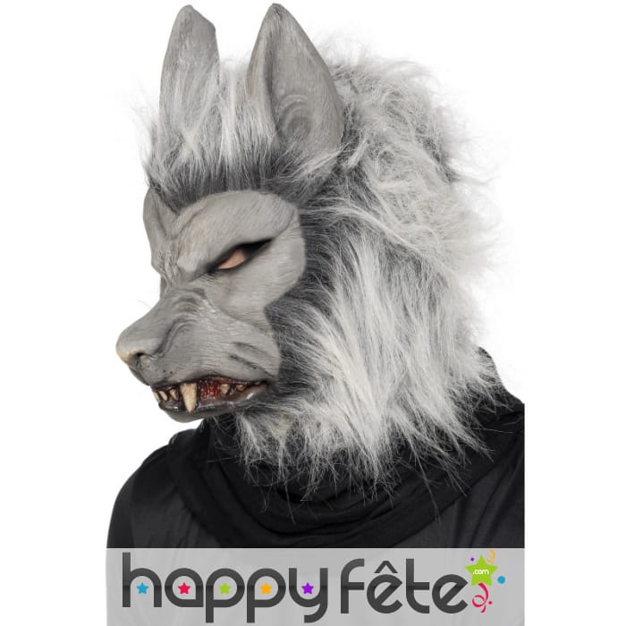Masque gris loup garou souple