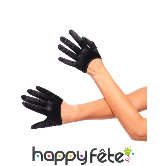 Mini gants noirs pour femme