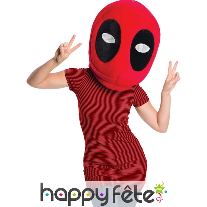 Masque grosse tête de Deadpool pour adulte