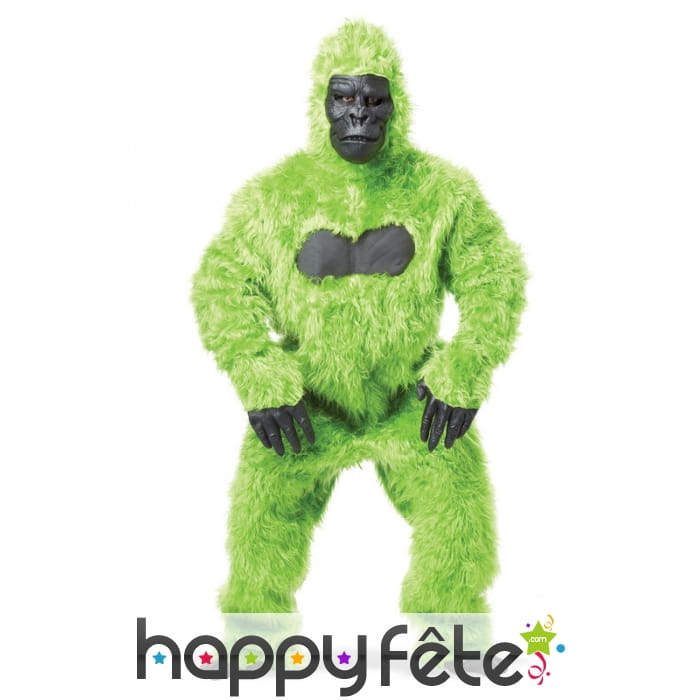 Mascotte gorille vert