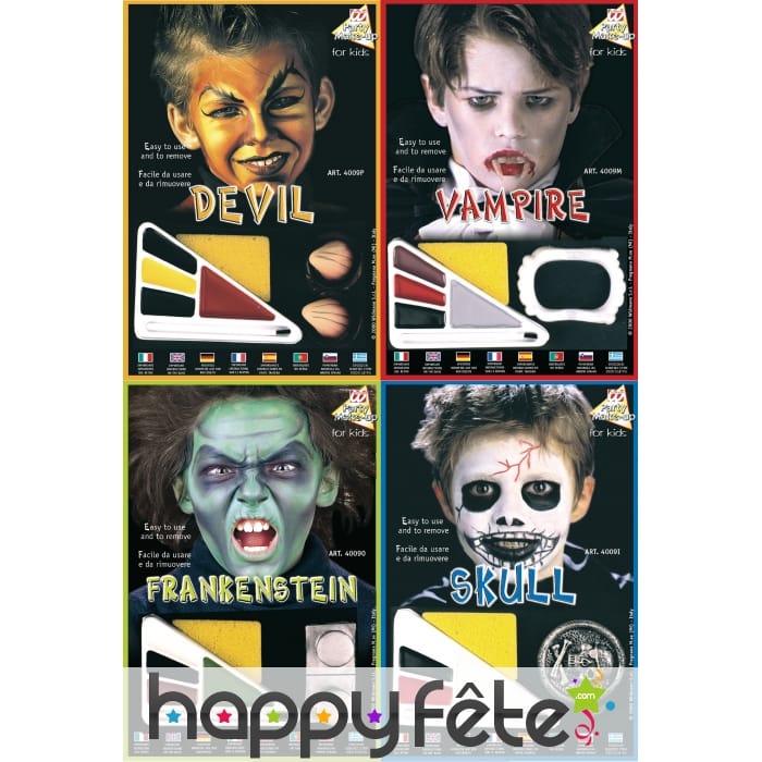 Maquillage halloween garçon