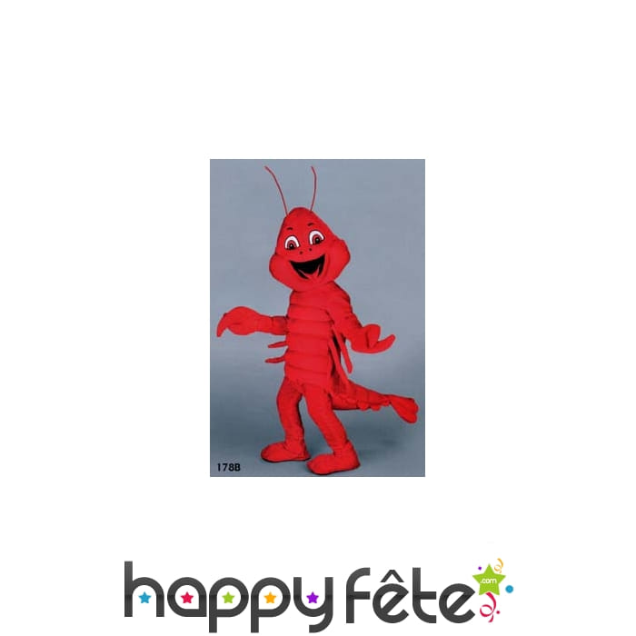 Mascotte homard rouge