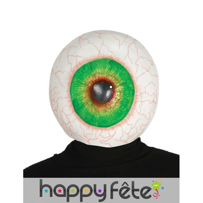 Masque intégral d'un oeil géant injecté de sang