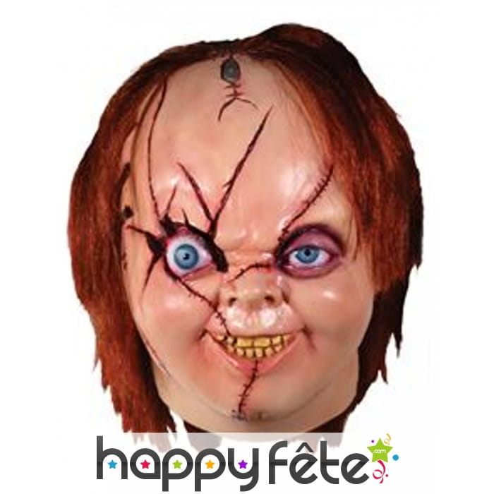 Masque intégral de Chucky pour adulte, luxe