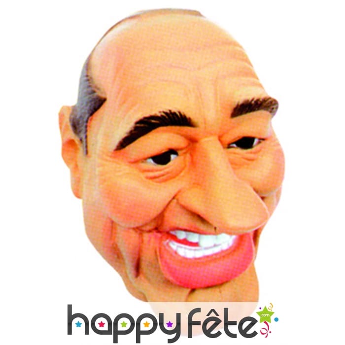 Masque intégral deJacques chirac