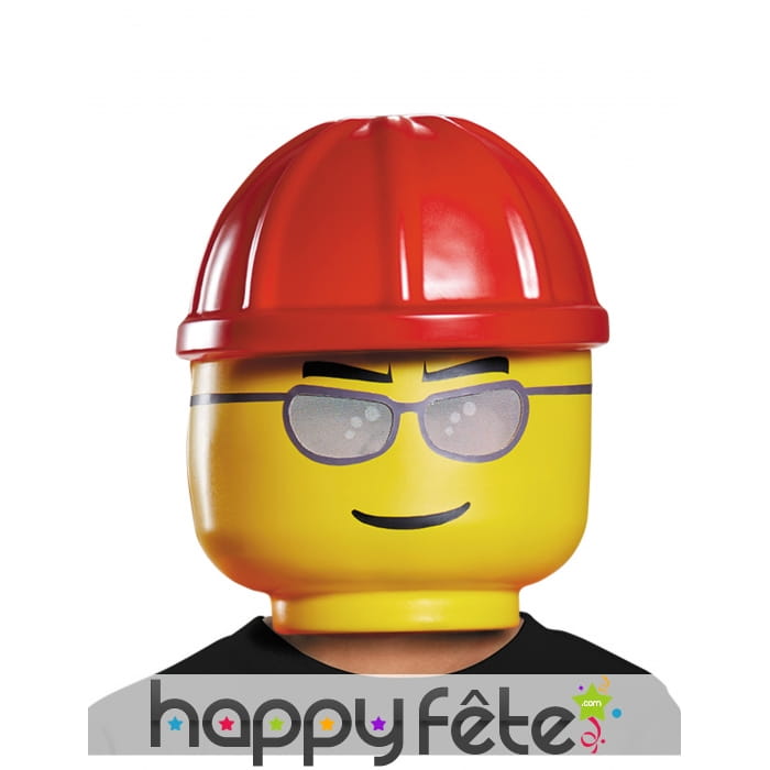 Masque Légo d'ouvrier pour enfant
