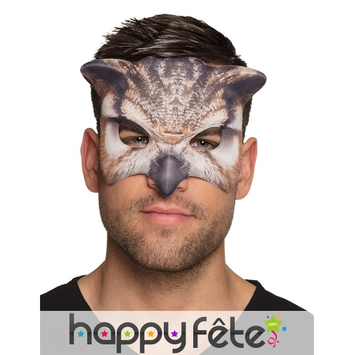 Masque loup de hibou pour adulte