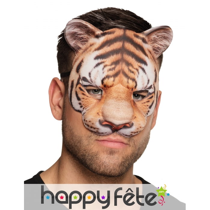 Masque loup de tigre pour adulte