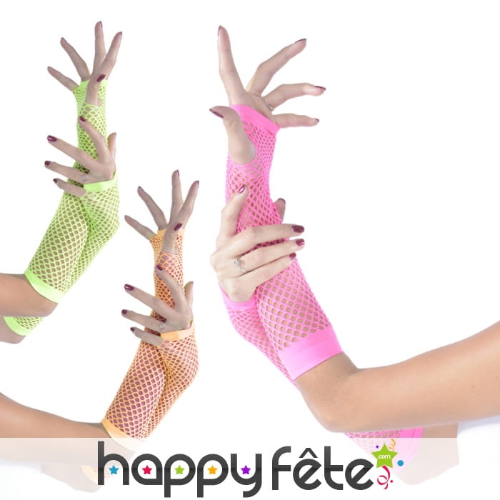 Mitaines longues filet