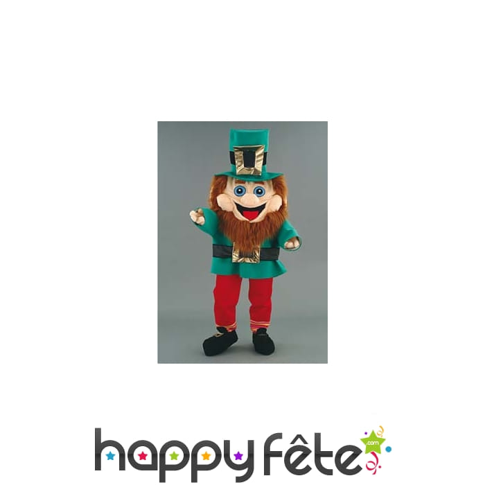 Mascotte lutin leprecheun