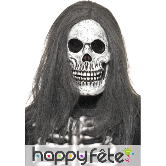 Masque latex squelette sinistre