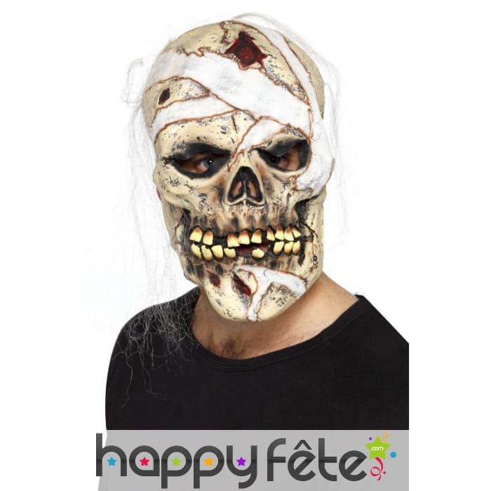 Masque latex squelette