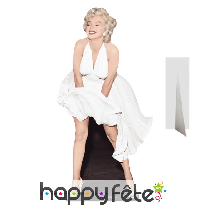 Marilyn Monroe en robe blanche, carton plat