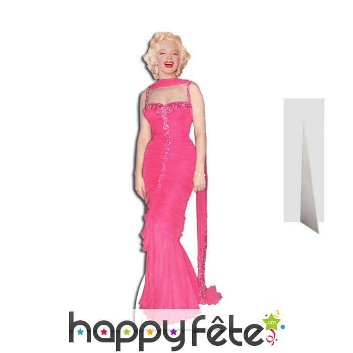 Marilyn Monroe en robe de soirée rose, carton plat