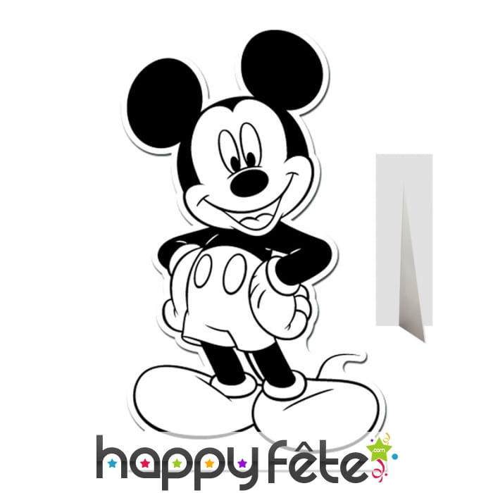Mickey Mouse géant à colorier