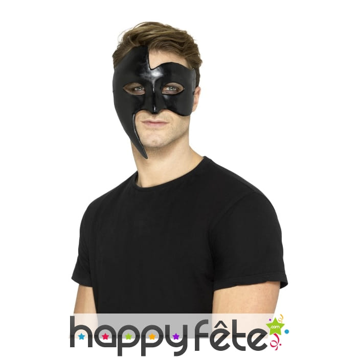 Masque noir gothique de style vénitien