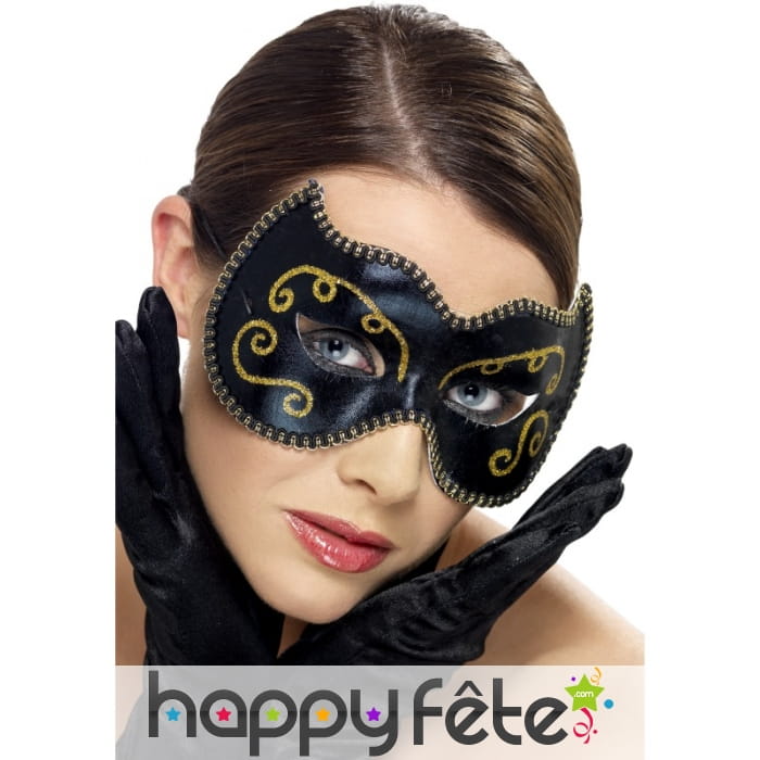 Masque noir or