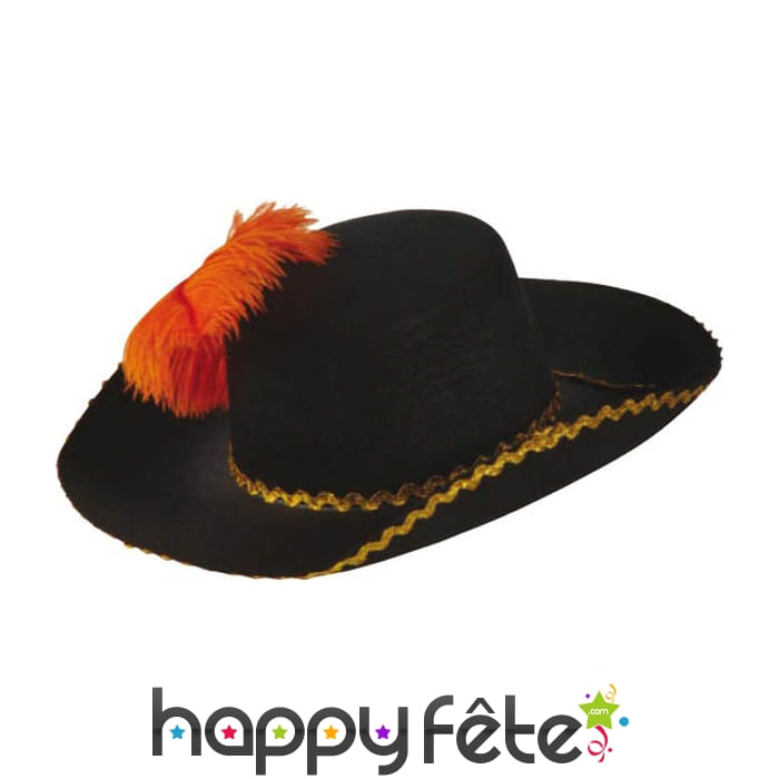 Mousquetaire noir pour enfant