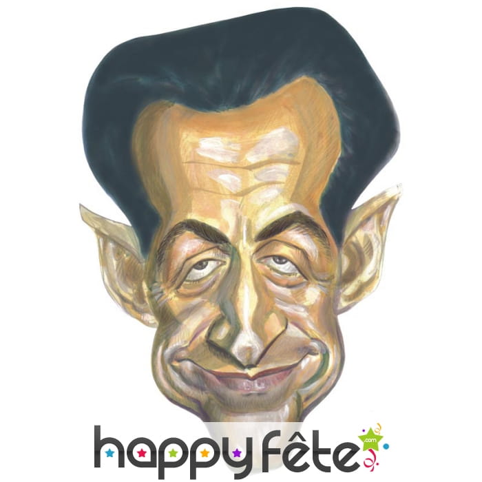 Masque nicolas sarkozy caricature