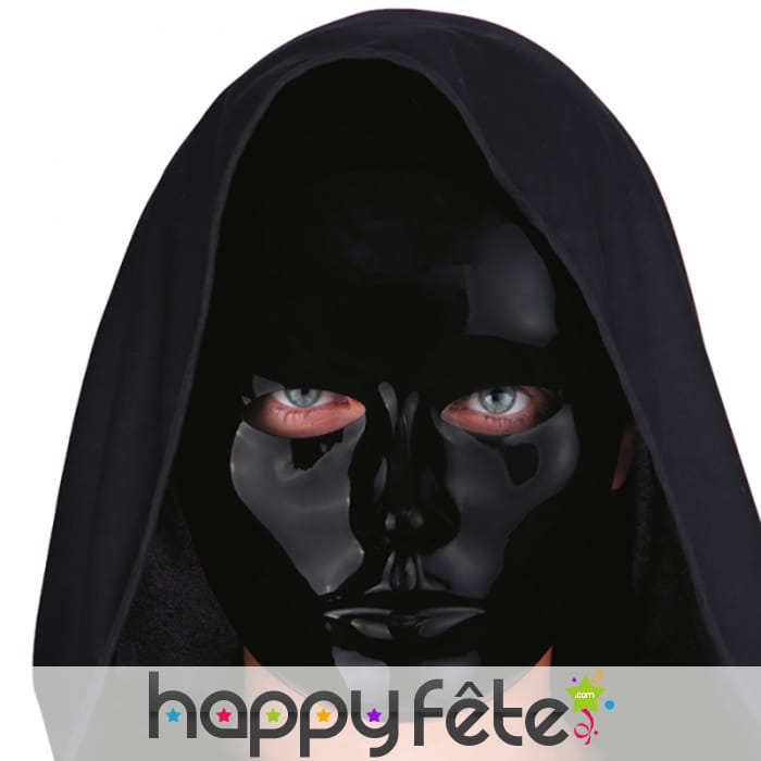 Masque noir uni facial