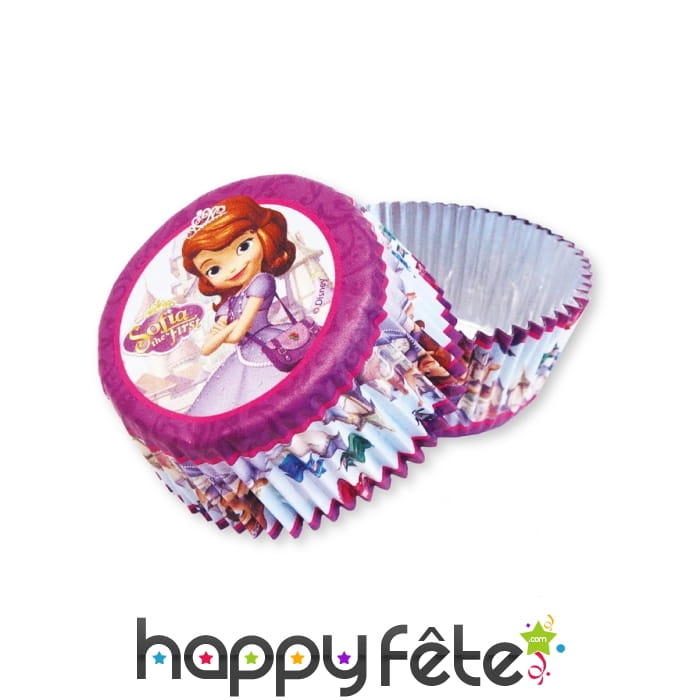 Moules pour cupcake imprimé Princesse Sofia