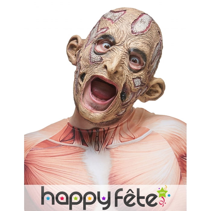 Masque putréfié de zombie bouche ajourée