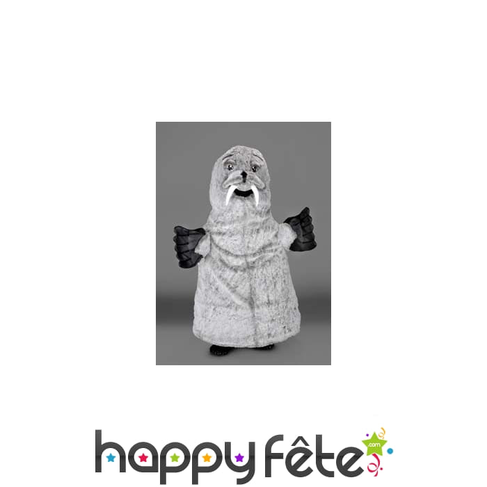 Mascotte phoque gris