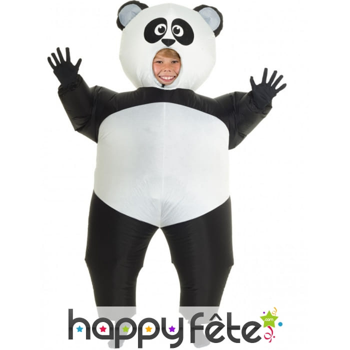 Morphsuit panda gonflable pour adulte