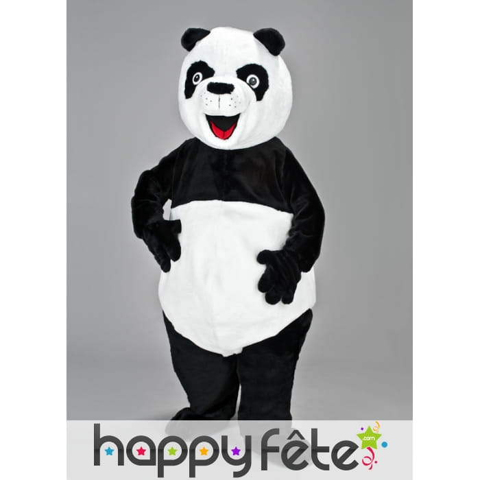 Mascotte panda noir