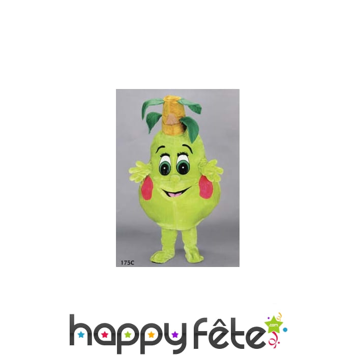 Mascotte poire verte
