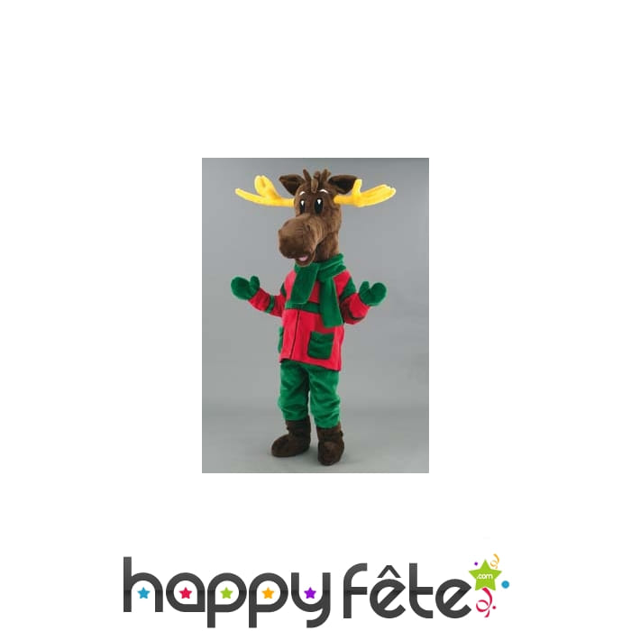 Mascotte renne de noel