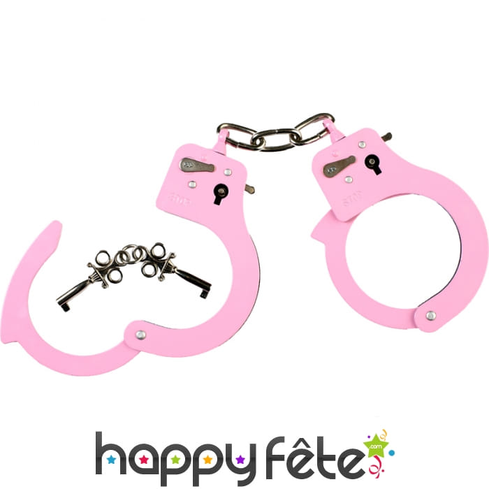 Menottes rose en métal
