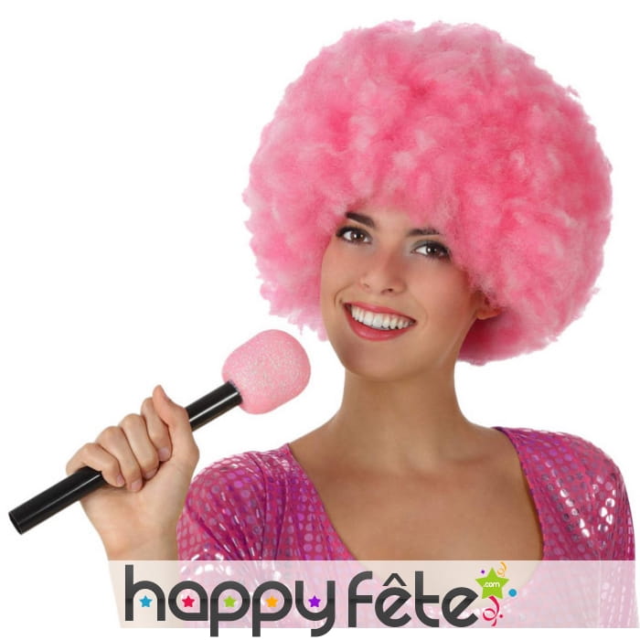 Micro rose en plastique avec manche noir