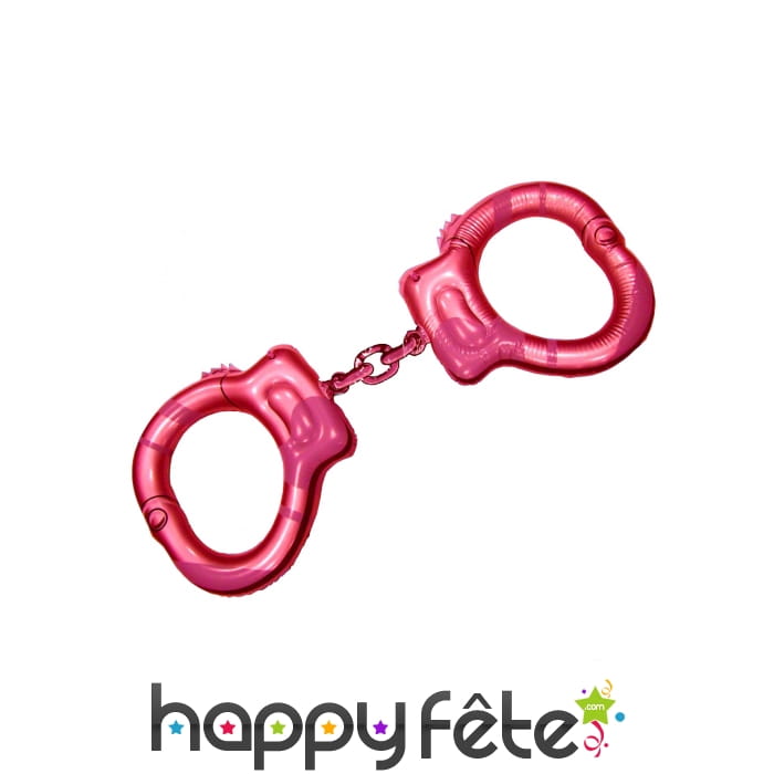 Menottes roses géantes et gonflables