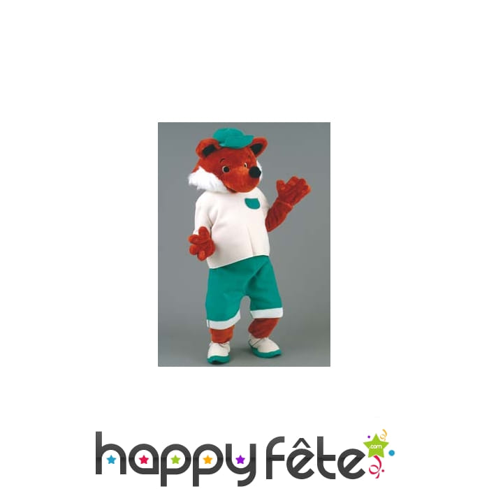 Mascotte renard habillé