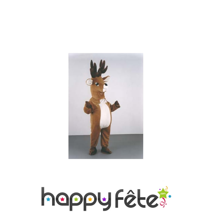 Mascotte rennes marron blanc